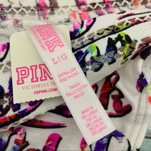 PINK Victoria’s Secret Extra Low Rise Thong Large - Picture 6 of 8